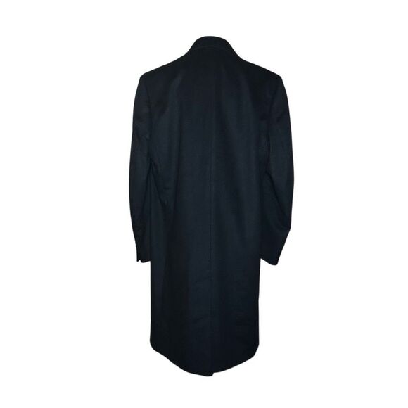 Black Brown 1826 Long Sleeve Gray Overcoat Size 42R Wool Cashmere Blend 3 Button - Picture 6 of 14